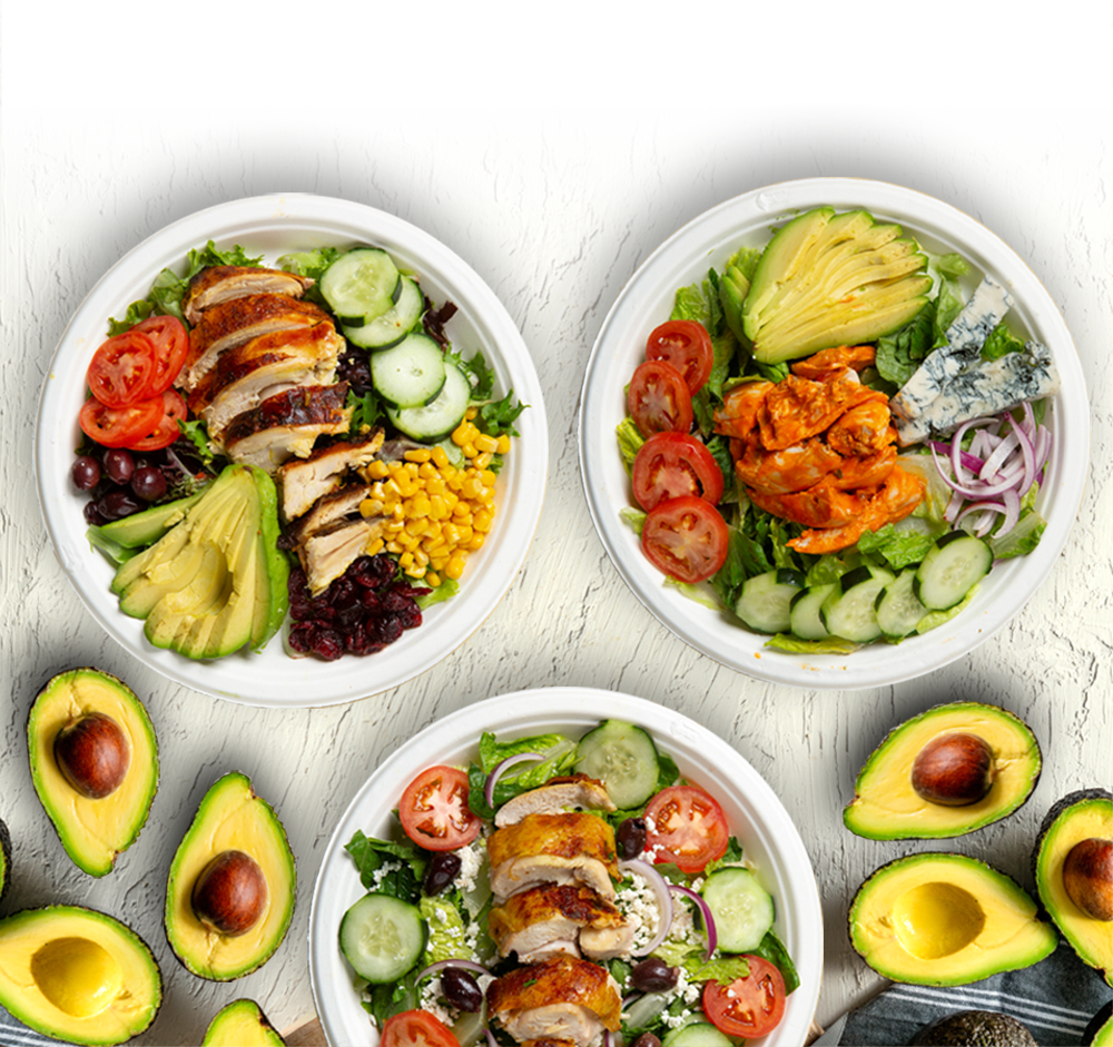 Salads in Bowls